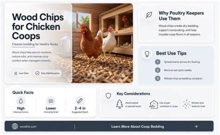 Are wood chips good for chicken coops?