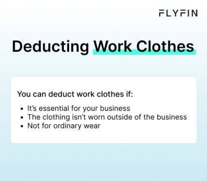 Are work clothes tax-deductible for self-employed?