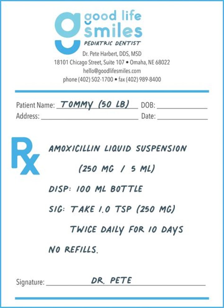 Can a doctor give you a prescription for a tooth infection?