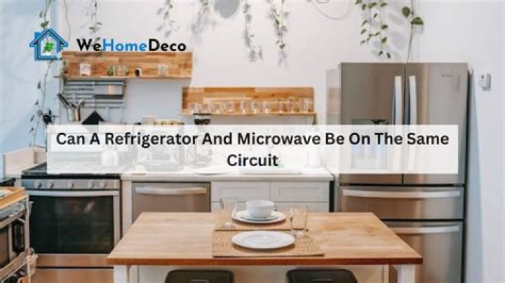 Can a microwave and refrigerator be on the same circuit?