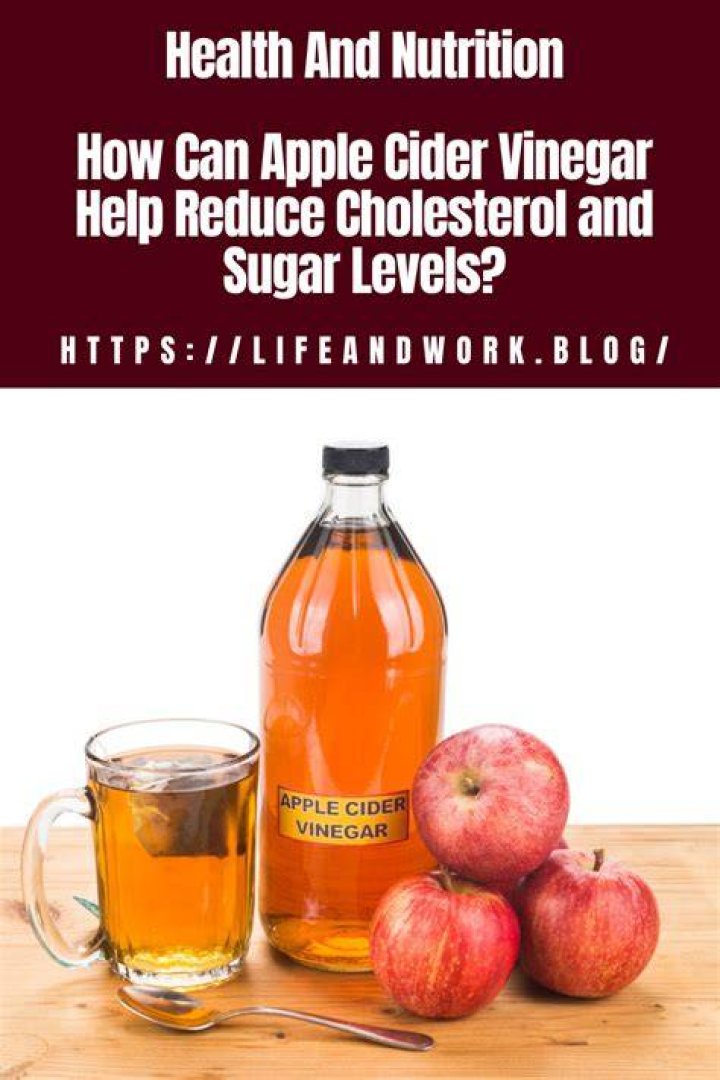 Can apple cider vinegar reduce cholesterol levels?