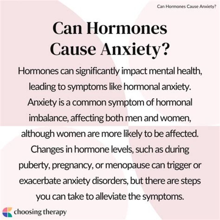 Can female hormones cause anxiety?