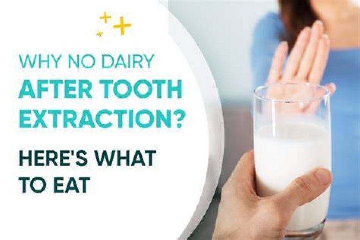 Can I drink cold milk after tooth extraction?