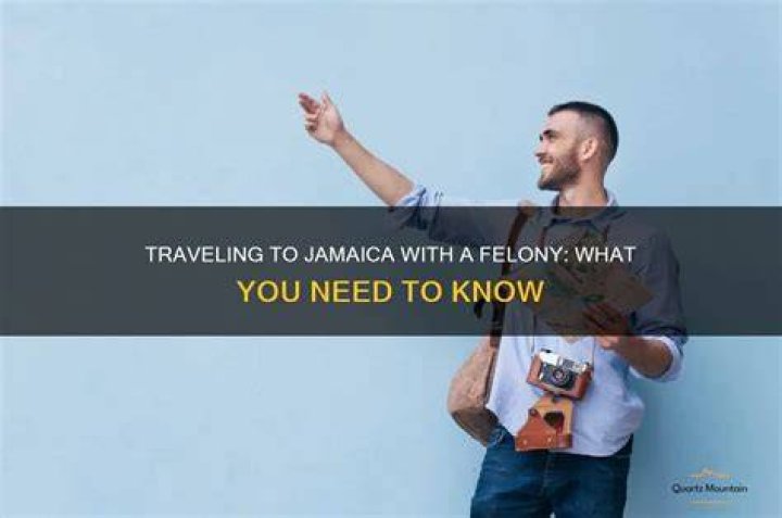 Can I go to Jamaica with a felony?
