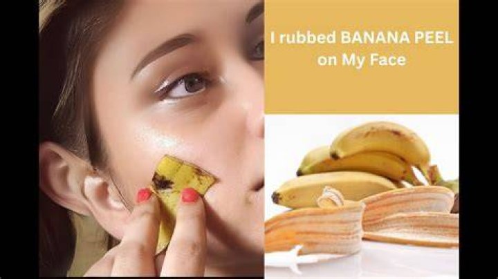 Can I rub banana peel on my face?