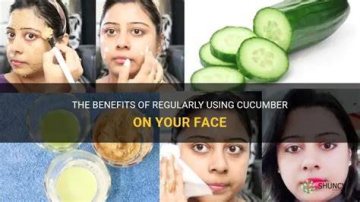 Can I rub cucumber on my face?