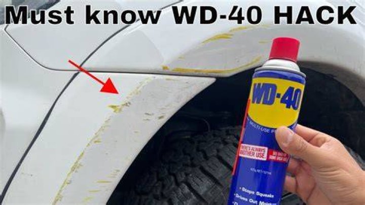 Can WD-40 remove scratches on car?
