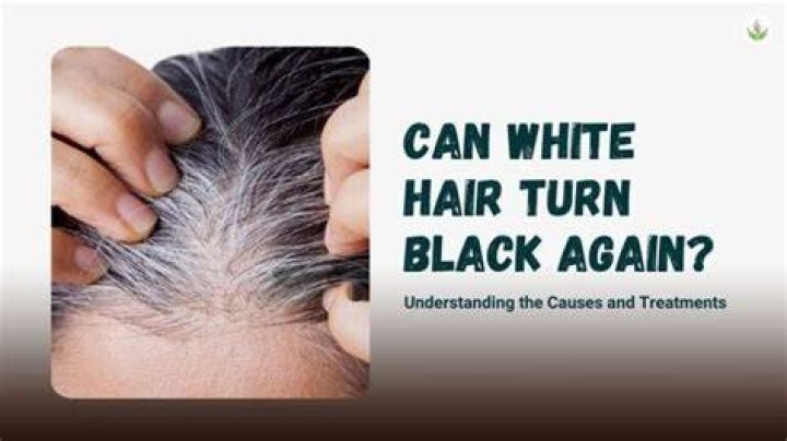 Can white hair turn black again in teenage?