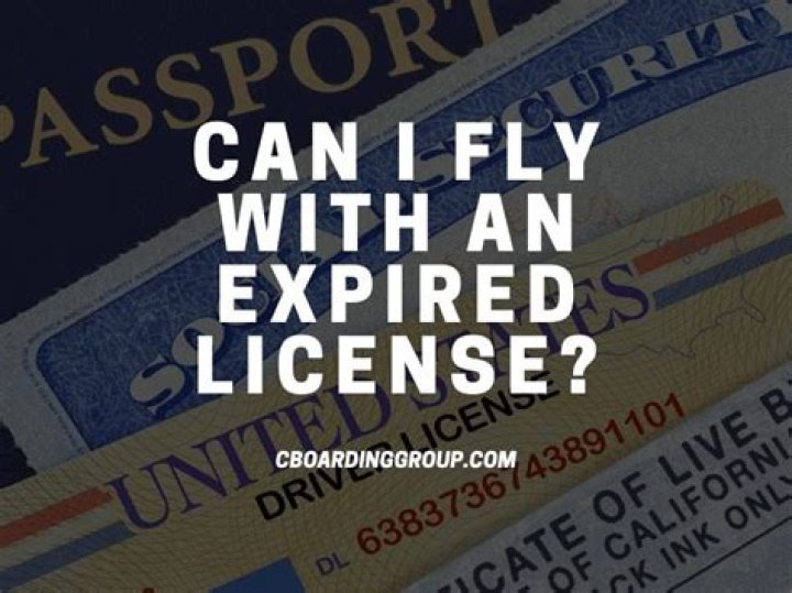 Can you fly with an expired license?