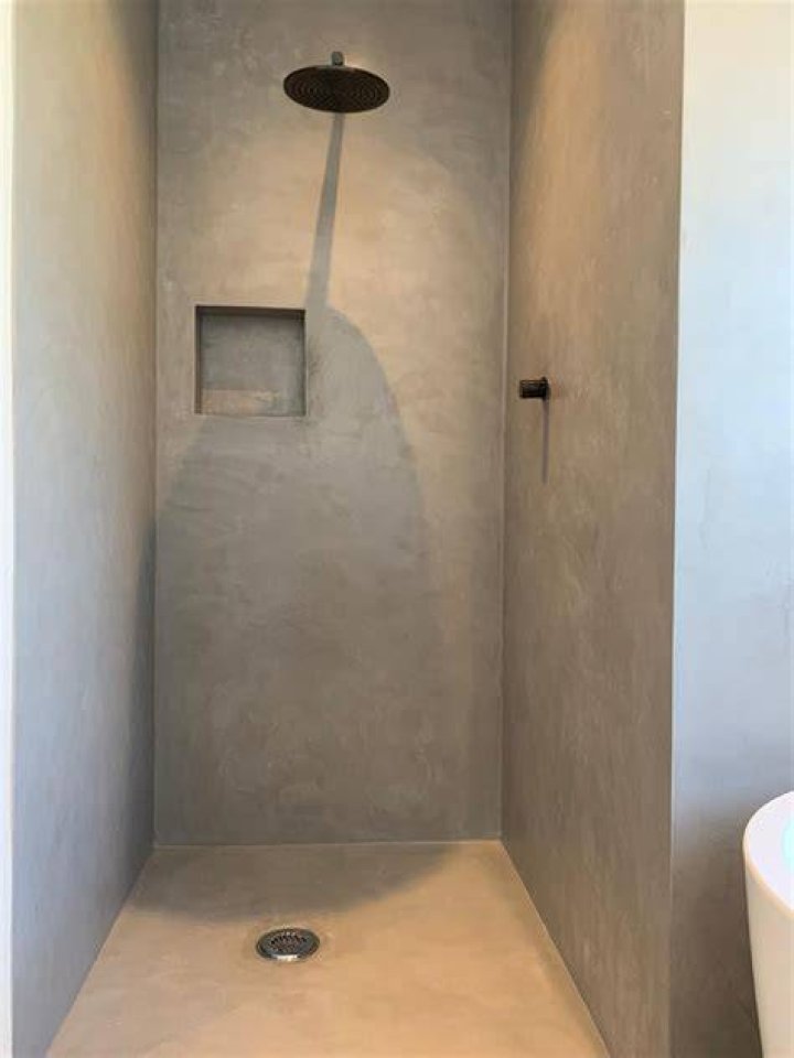 Can you have polished concrete in a shower?