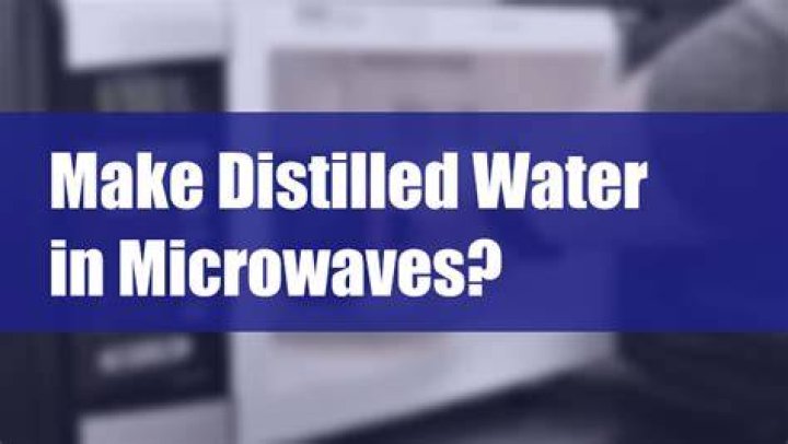 Can you make distilled water in microwave?