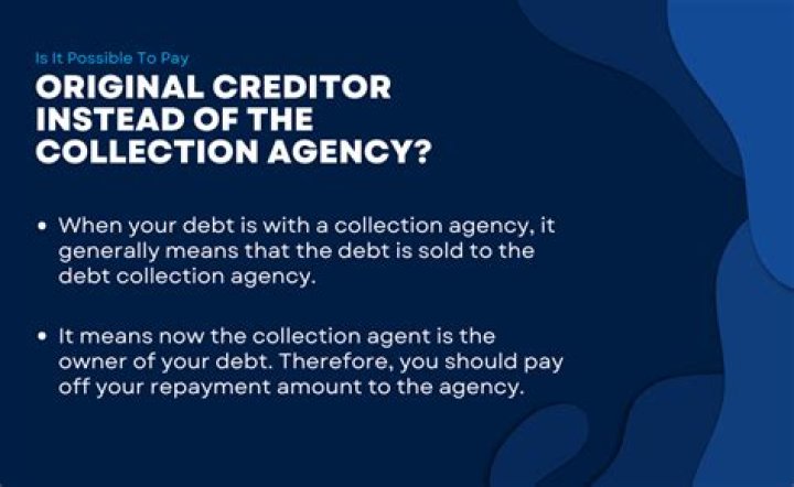 Can you pay original creditor instead of collections?
