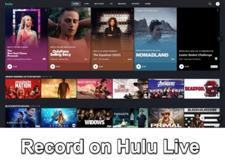 Can you record on Hulu live?