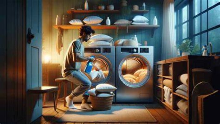 Can you sanitize pillows in the dryer?
