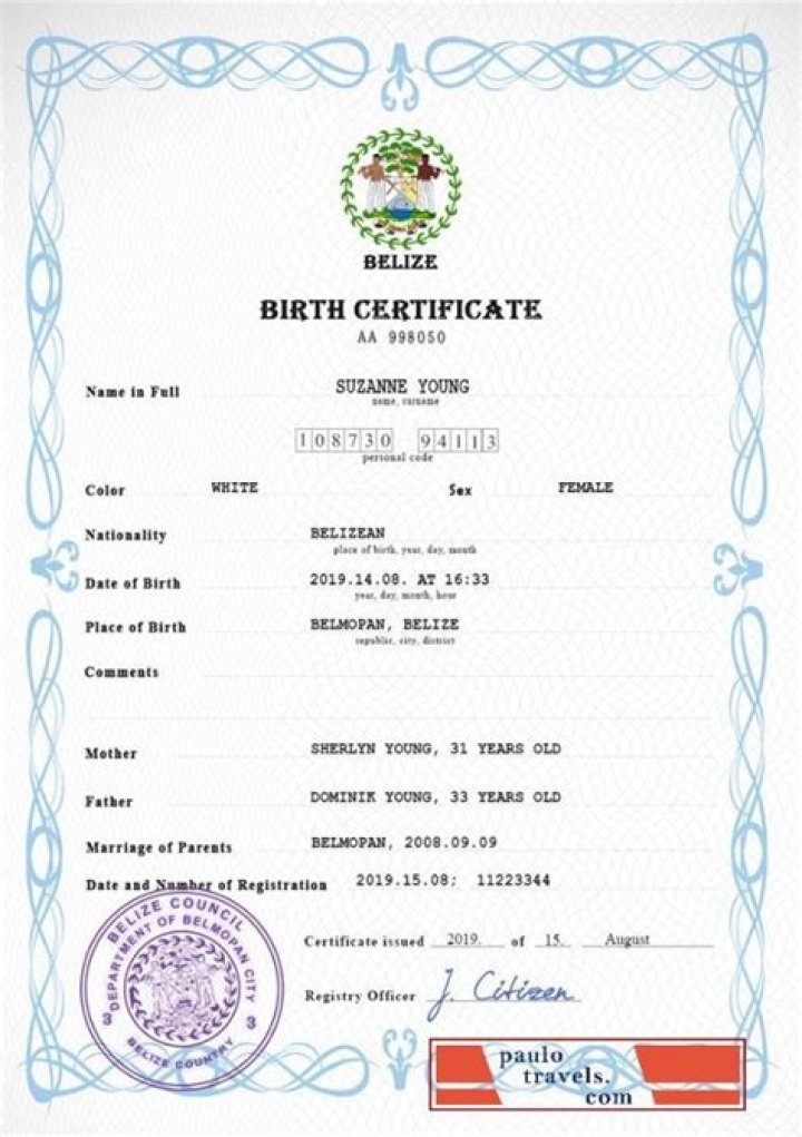 Can you travel to Belize with a birth certificate?