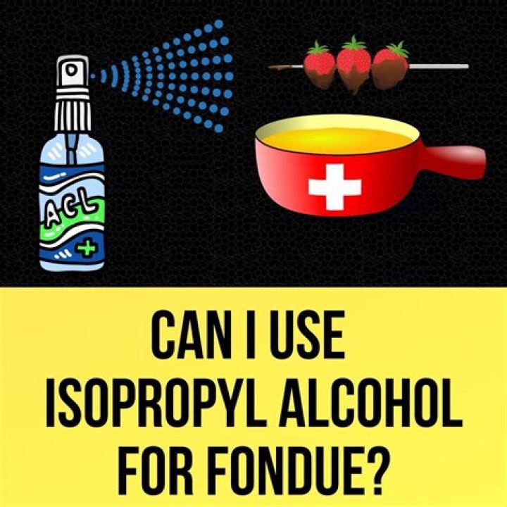 Can you use rubbing alcohol for fuel?