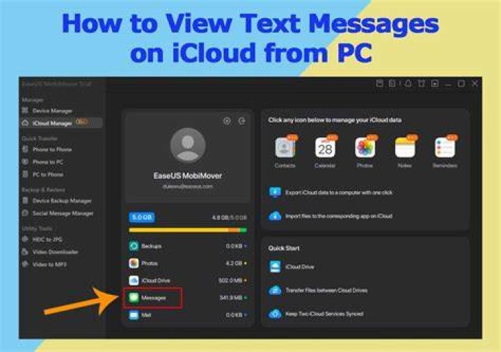 Can you view messages on iCloud?