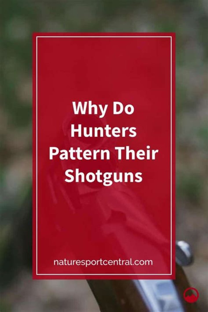 Do hunters pattern their shotguns?