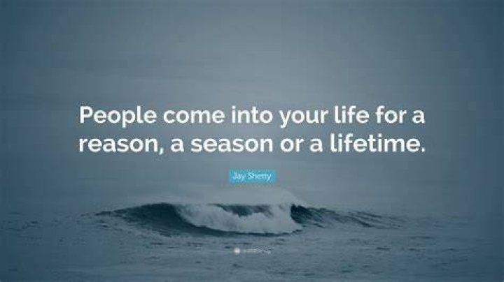 Do people come into your life for a reason?