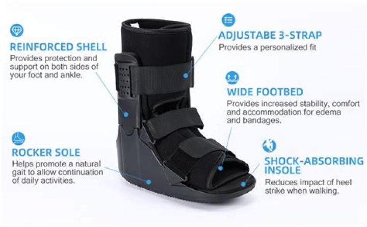 Does a walking boot help with pain?