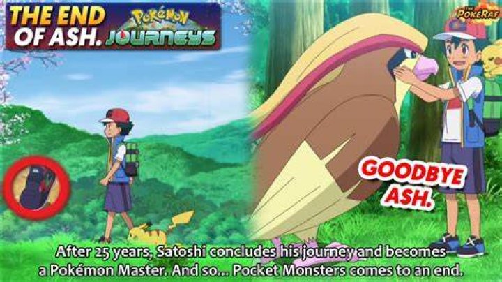Does Ash leave Pokémon?