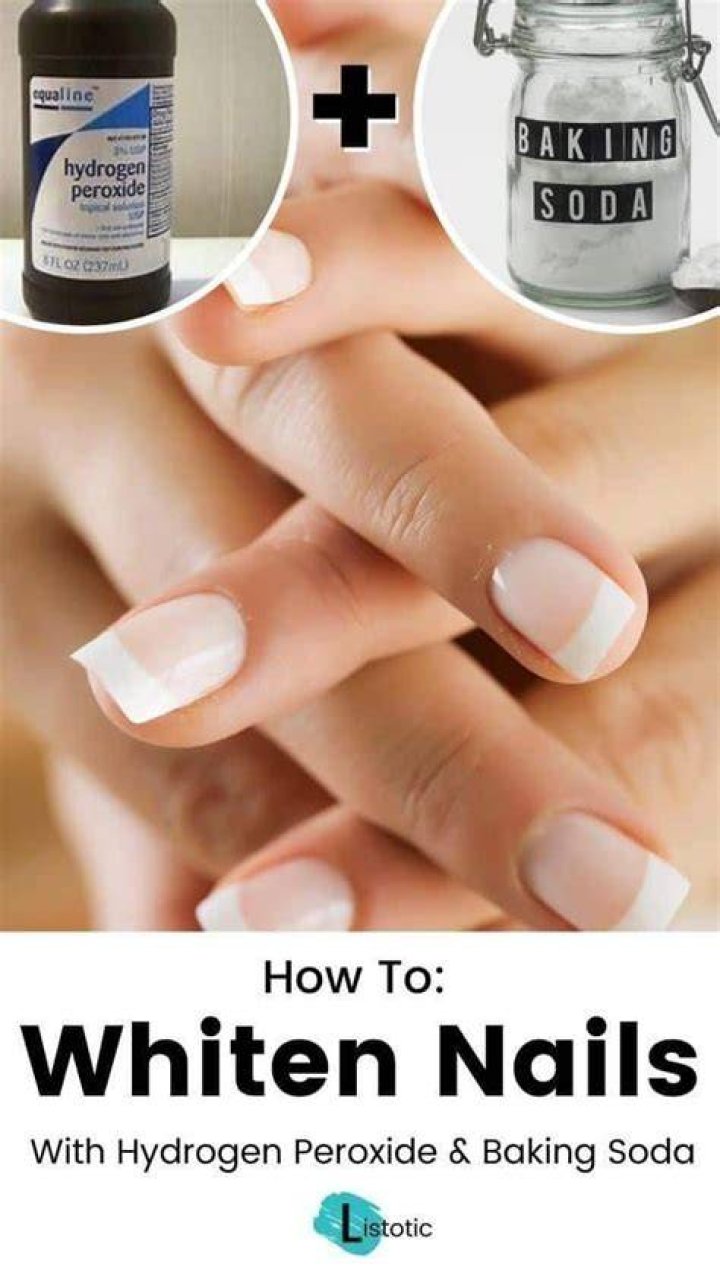 Does baking soda whiten nails?