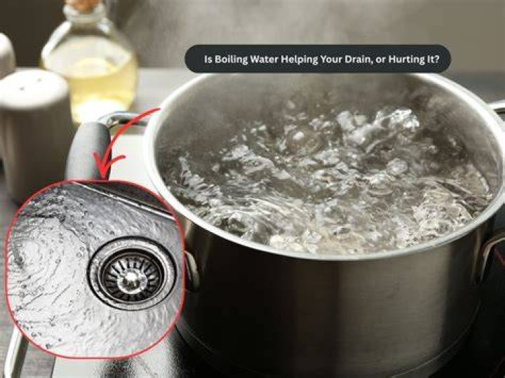 Does boiling water help a clogged drain?