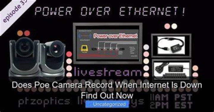Does PoE camera slow internet?
