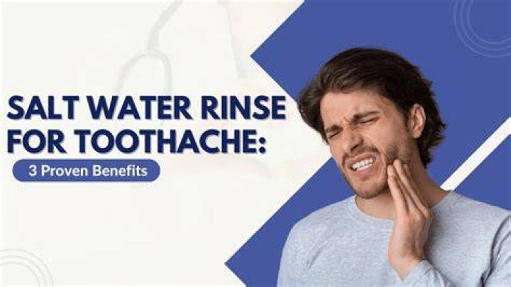 Does salt water help tooth infection?