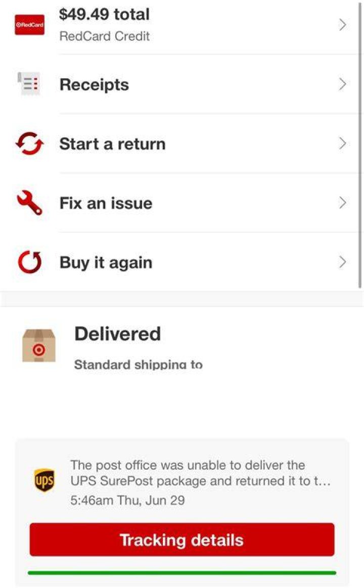 Does Target refund stolen packages?