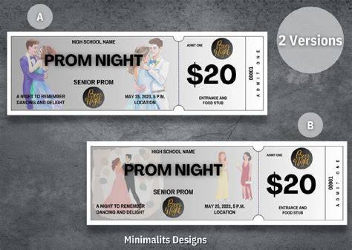 Does the guy buy both prom tickets?