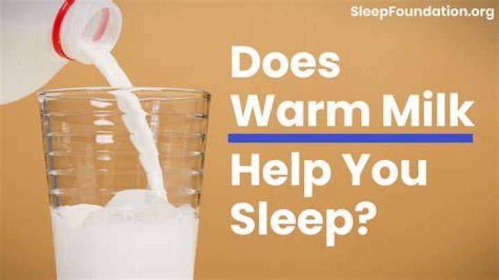 Does warm milk help toddlers sleep?