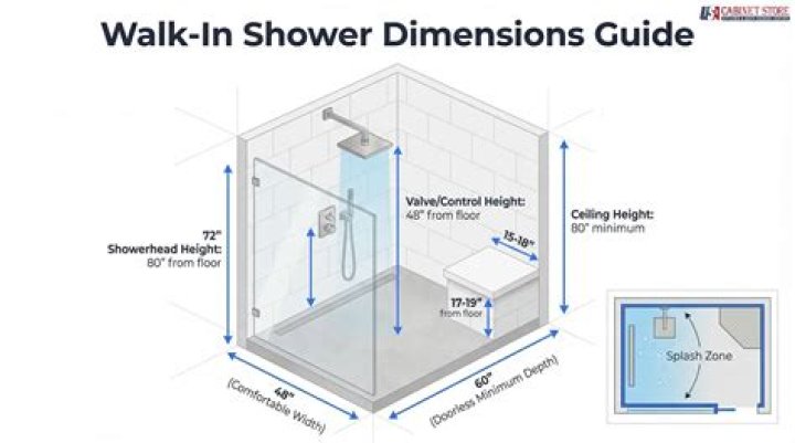 How big is a luxury shower?