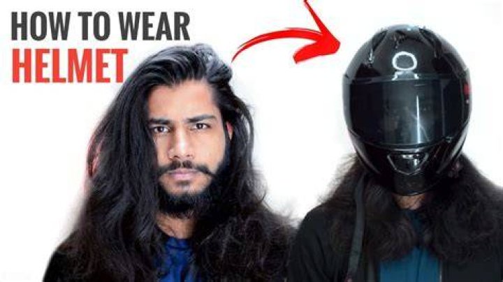 How can I protect my hair while wearing a helmet?