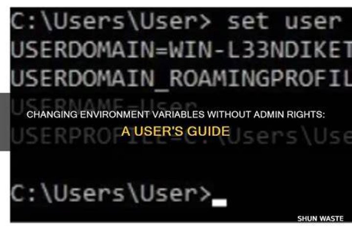How can I see system variables without admin rights?