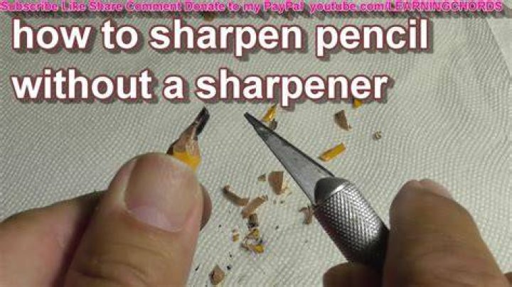 How can I sharpen my eyeliner pencil without a sharpener?