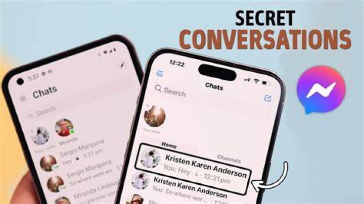 How can you tell if someone has a secret conversation on Messenger?