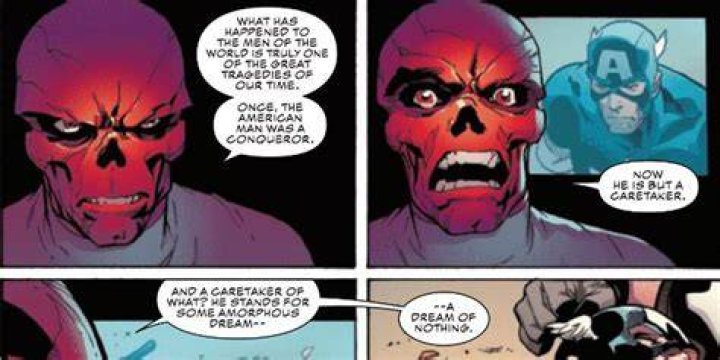 How did Red Skull lose his face?