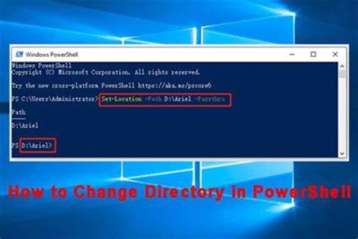 How do I change PowerShell folder to desktop?