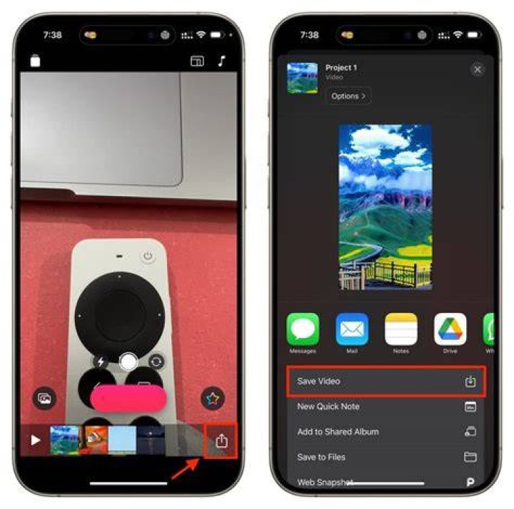 How do I combine videos on my iPhone camera roll?
