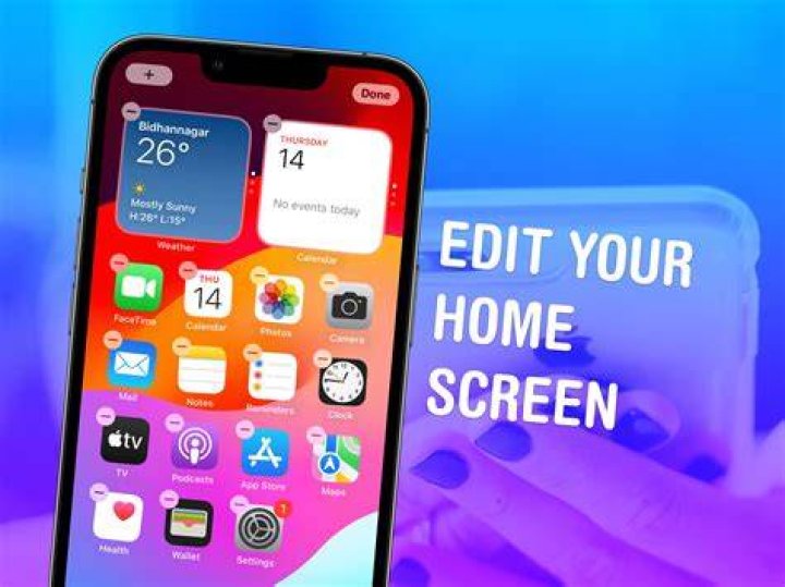 How do I customize my iPhone home screen shortcuts?