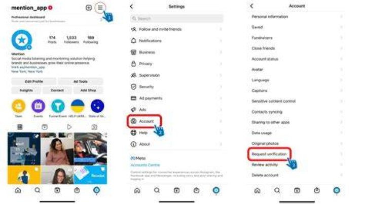 How do I get blue tick on my Instagram account?