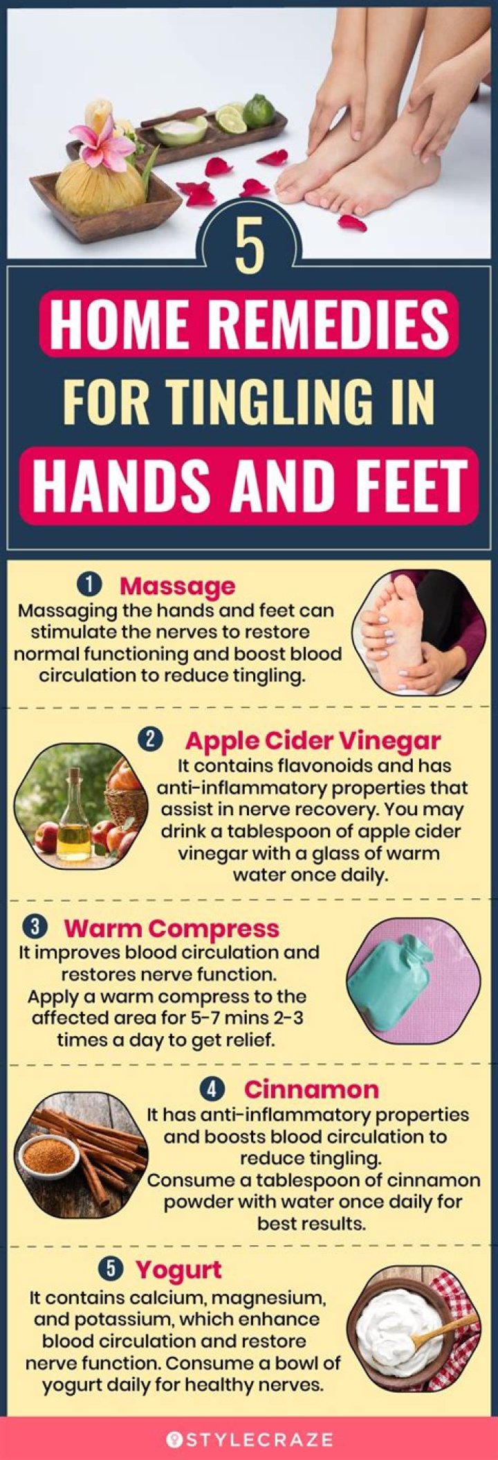 How do I get my feet to stop tingling?