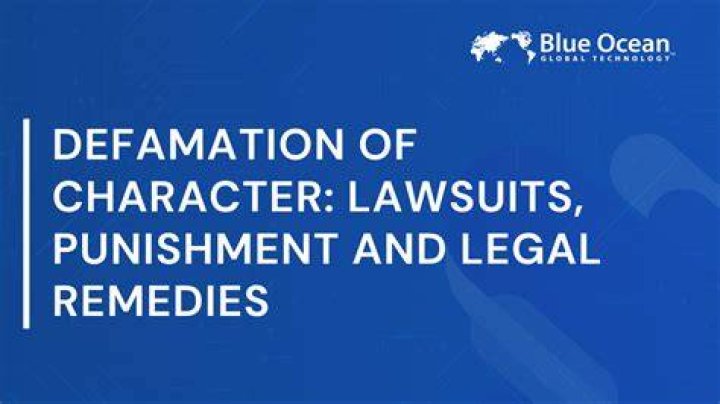 How do I sue for defamation of character?