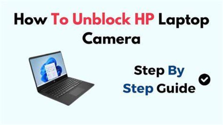 How do I unblock my camera on my laptop?