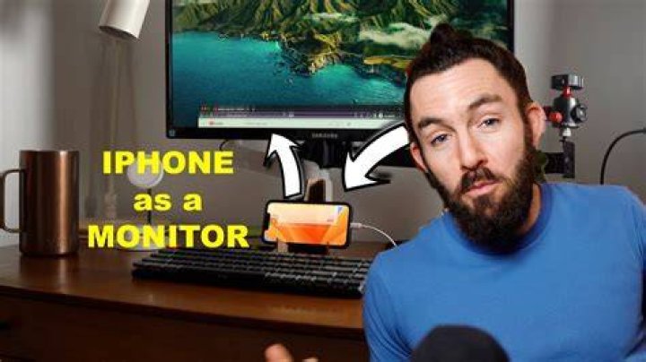 How do I use my iPhone as a HDMI monitor?