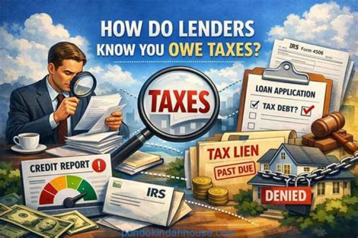 How do lenders know you owe taxes?