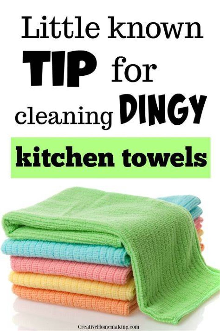 How do you clean dingy towels?