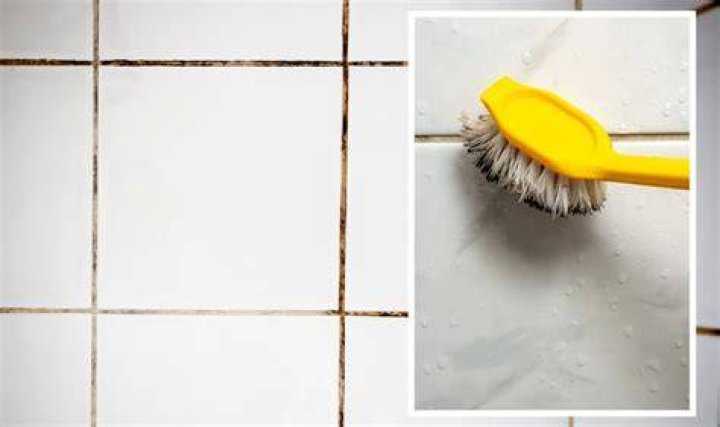 How do you clean grout after it dries?