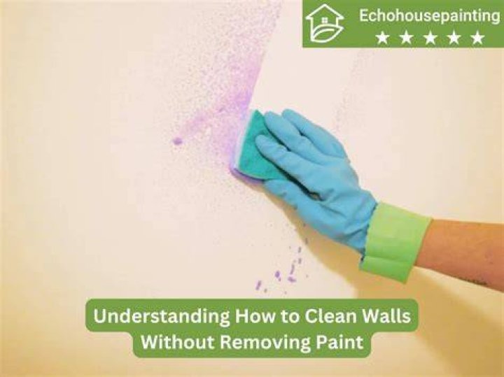 How do you clean painted walls?